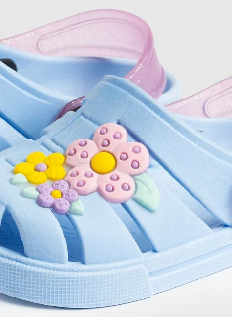 Babuche Infantil Menina Flores