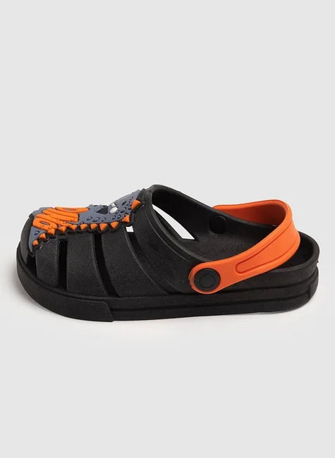 Babuche Menino Dino Preto