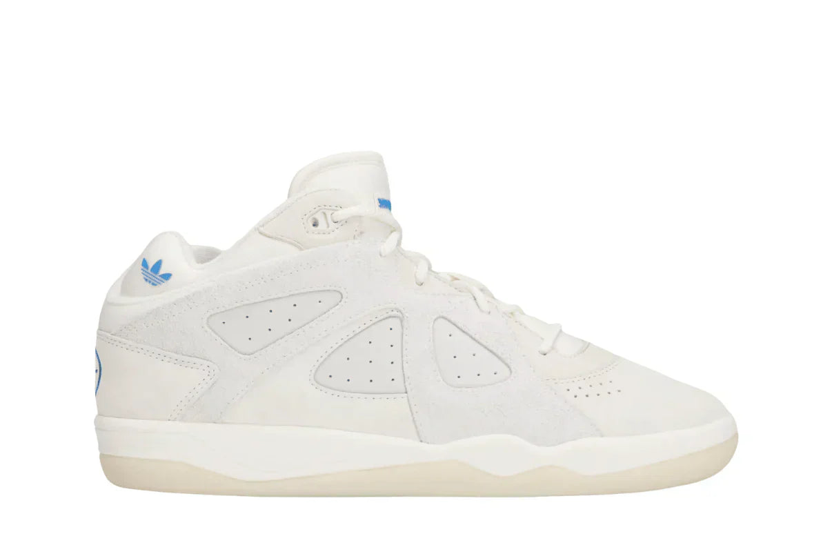 Tênis Adidas Badbo 1.0 X Bad Bunny "Chalk White" Branco vista lateral