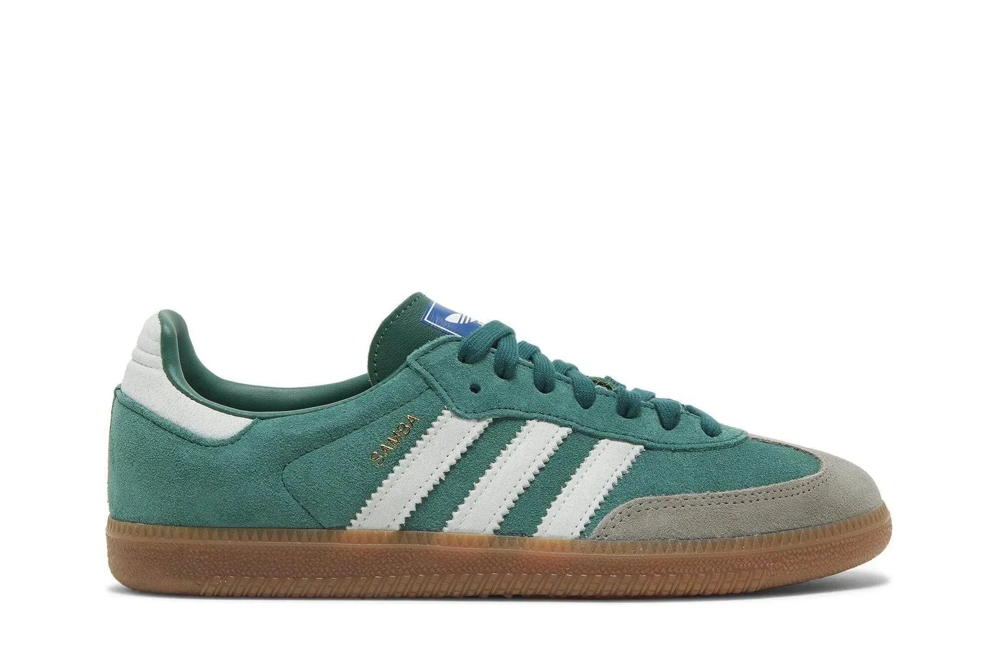 Tênis Adidas Samba Collegiate Green Verde vista lateral