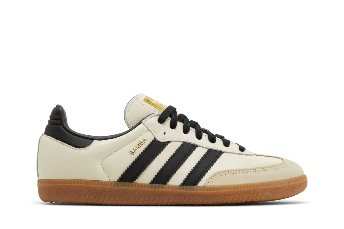 Tênis Adidas Samba OG Cream White Core Black vista lateral