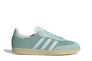 Tênis Adidas Samba OG Hazy Green Sky Tint Verde vista lateral