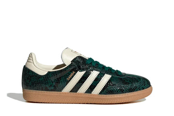 Tênis Adidas Samba OG Snakeskin Collegiate Green Verde vista lateral