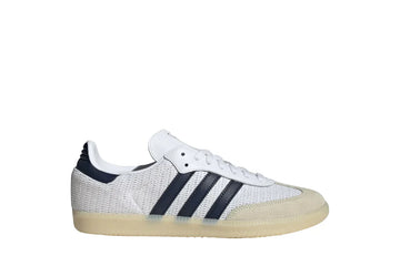 Tênis Adidas Samba OG White Night Indigo Branco vista lateral