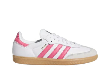 Tênis Adidas Samba Og Cloud White Rose Tone Branco vista lateral