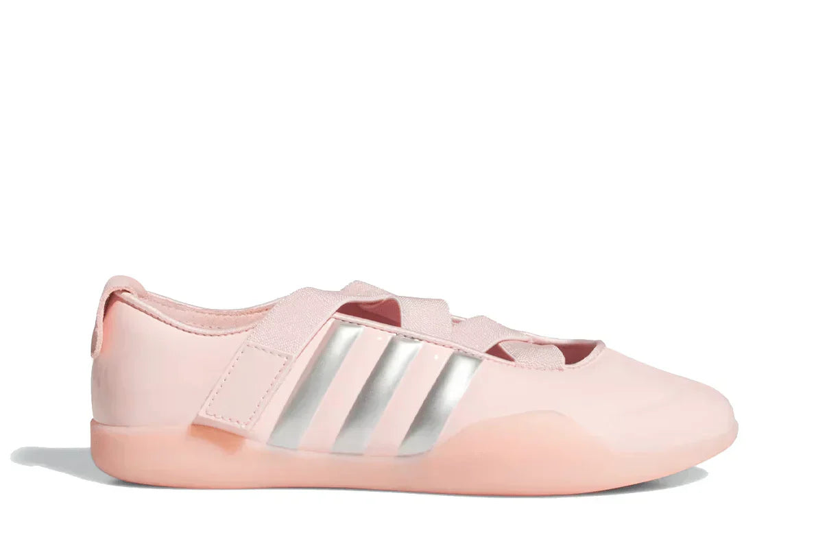 Tênis Adidas Taekwondo Caroline Hu x CLOT Pink Silver Rosa vista lateral