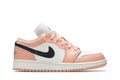 Tênis Air Jordan 1 Low GS Light Arctic Pink Rosa vista lateral