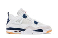 Tênis Air Jordan 4 x Retro SP Navy Branco vista lateral