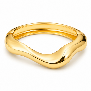 Bracelete Feminino Dourado Orgânico Premium