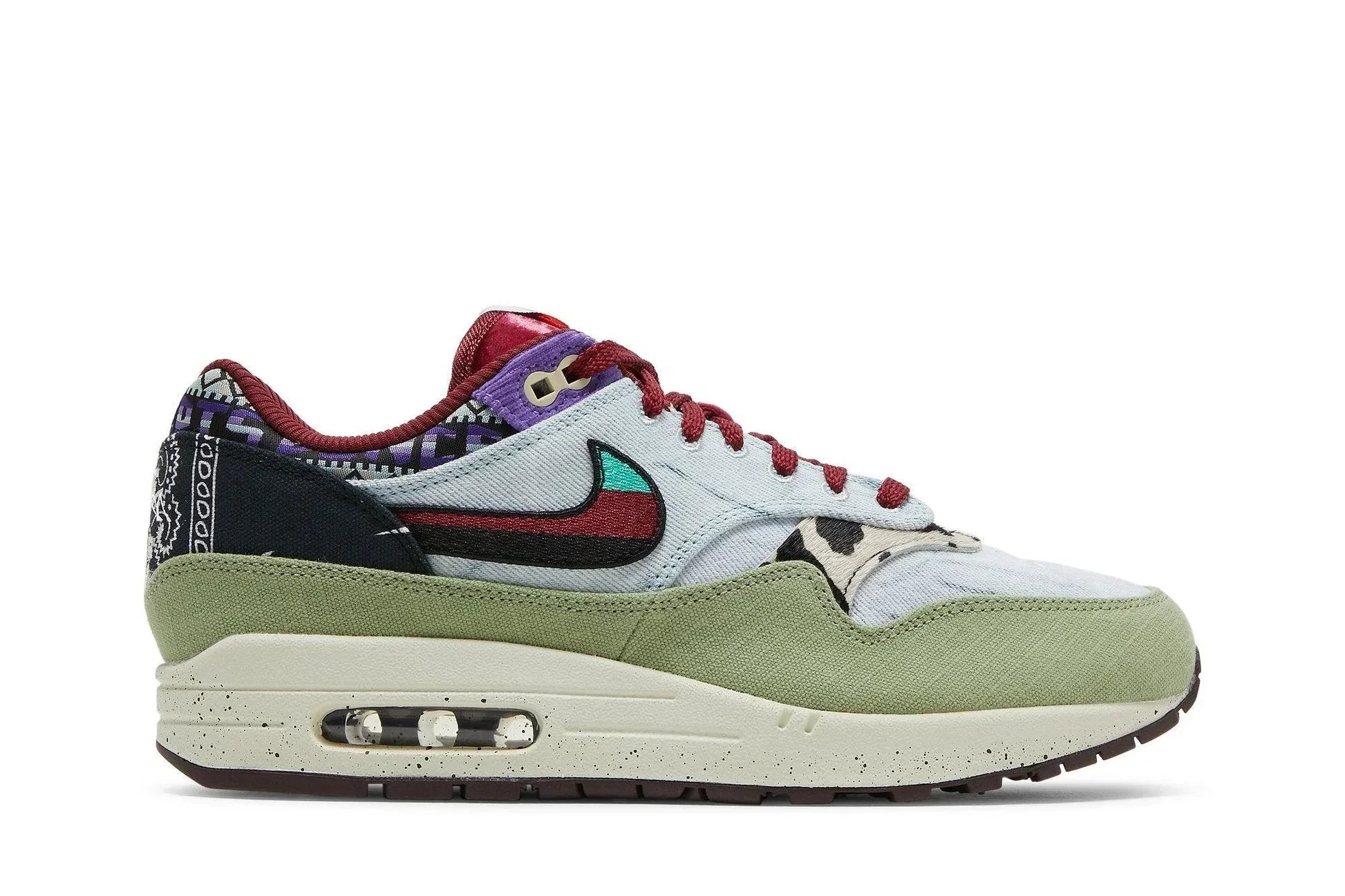 Tênis Concepts x Air Max 1 SP Mellow Colorido vista lateral