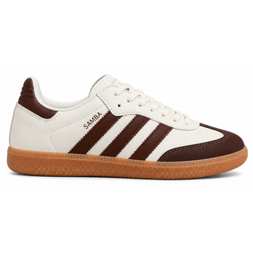 Tênis Casual Samba - Off White/Marrom