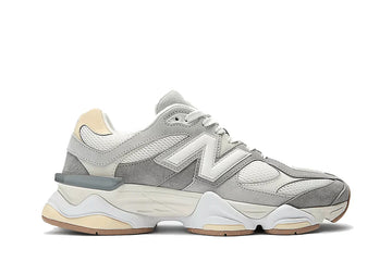Tênis New Balance 9060 Mesh Slate Grey Calcium Cinza vista lateral