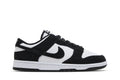 Tênis Nike Dunk Low Suede Panda Preto vista lateral