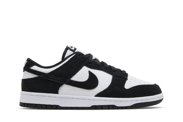 Tênis Nike Dunk Low Suede Panda Preto vista lateral