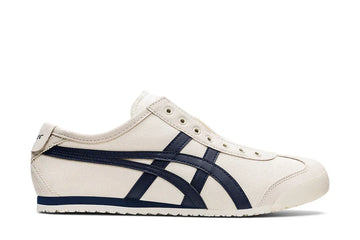 Tênis Onitsuka Tiger Mexico 66 Slip-On Birch Midnight Bege vista lateral