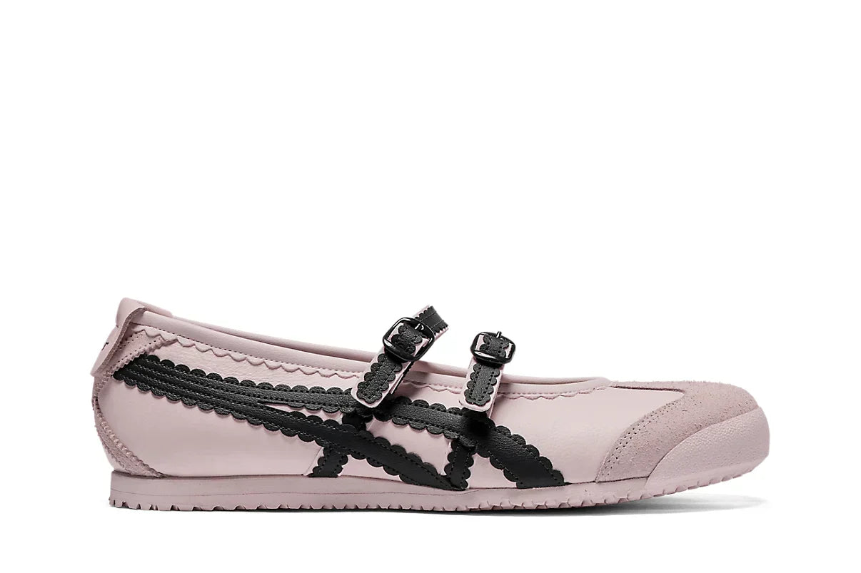 Tênis Onitsuka Tiger Mexico 66 TGRS Crystal Pink/Graphite Grey Rosa vista lateral