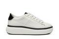Tênis Onitsuka Tiger Otiger Court White/Black Branco vista lateral