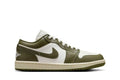 Tênis Air Jordan 1 Low Medium Olive Verde vista superior