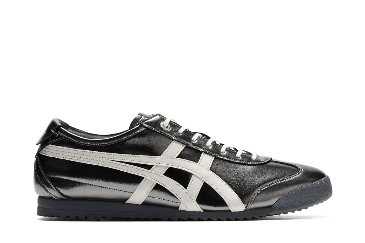Tênis Onitsuka Tiger Mexico 66 SD Metallic Series Metropolis Cream Cinza vista superior
