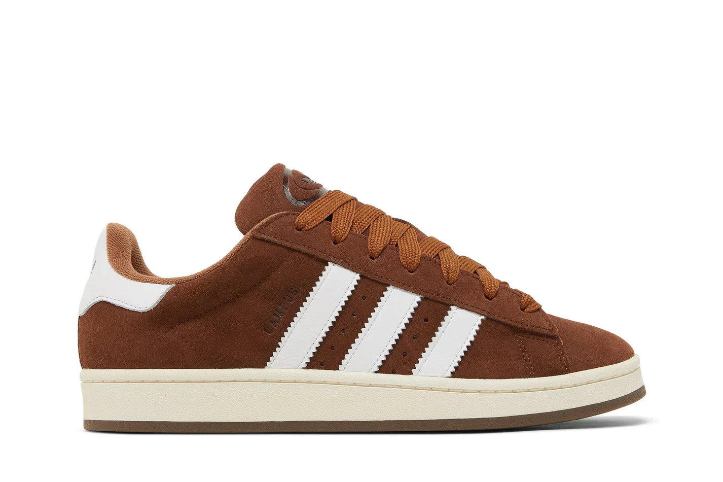 Tênis Adidas Campus 00s Bark Marrom detalhe lateral