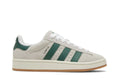 Tênis Adidas Campus 00s Dark Green Off White Gum Bege vista superior