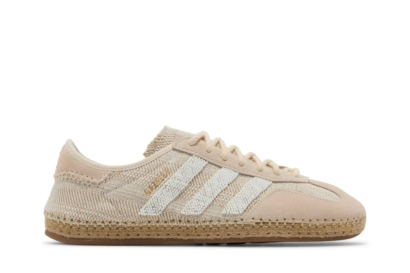 Tênis Adidas Gazelle x Clot By Edison Chen Halo Ivory Bege vista superior