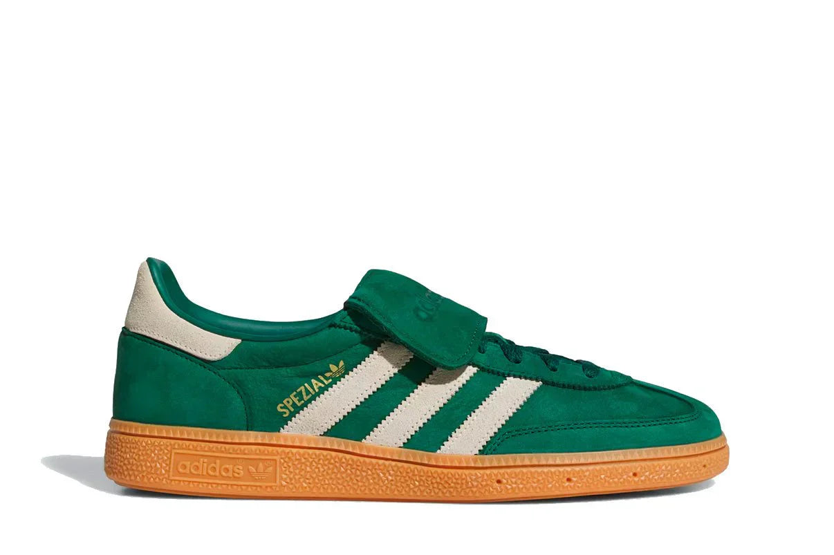 Tênis Adidas Handball Spezial LT Collegiate Green Cream White Verde vista lateral