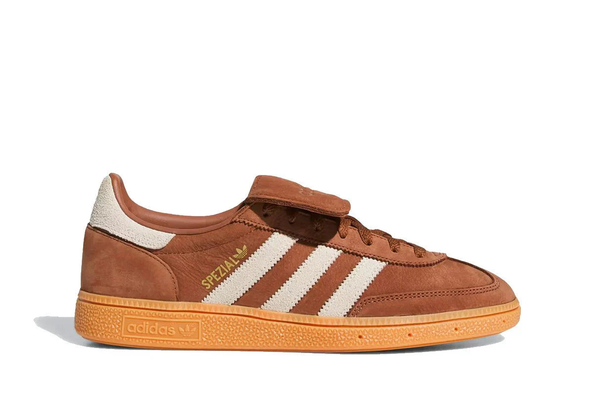 Tênis Adidas Handball Spezial LT Preloved Brown Cream White Marrom vista superior