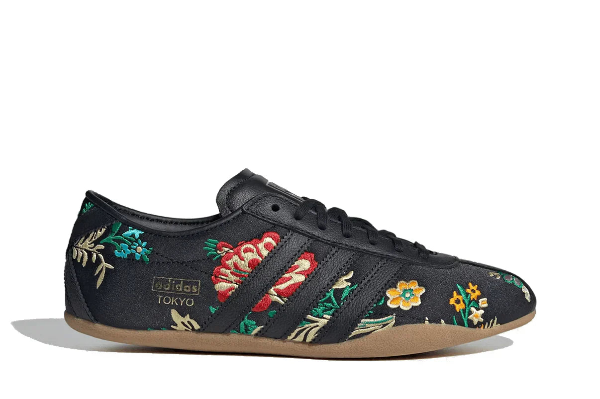 Tênis Adidas Tokyo Black Floral Embroidery Preto vista superior