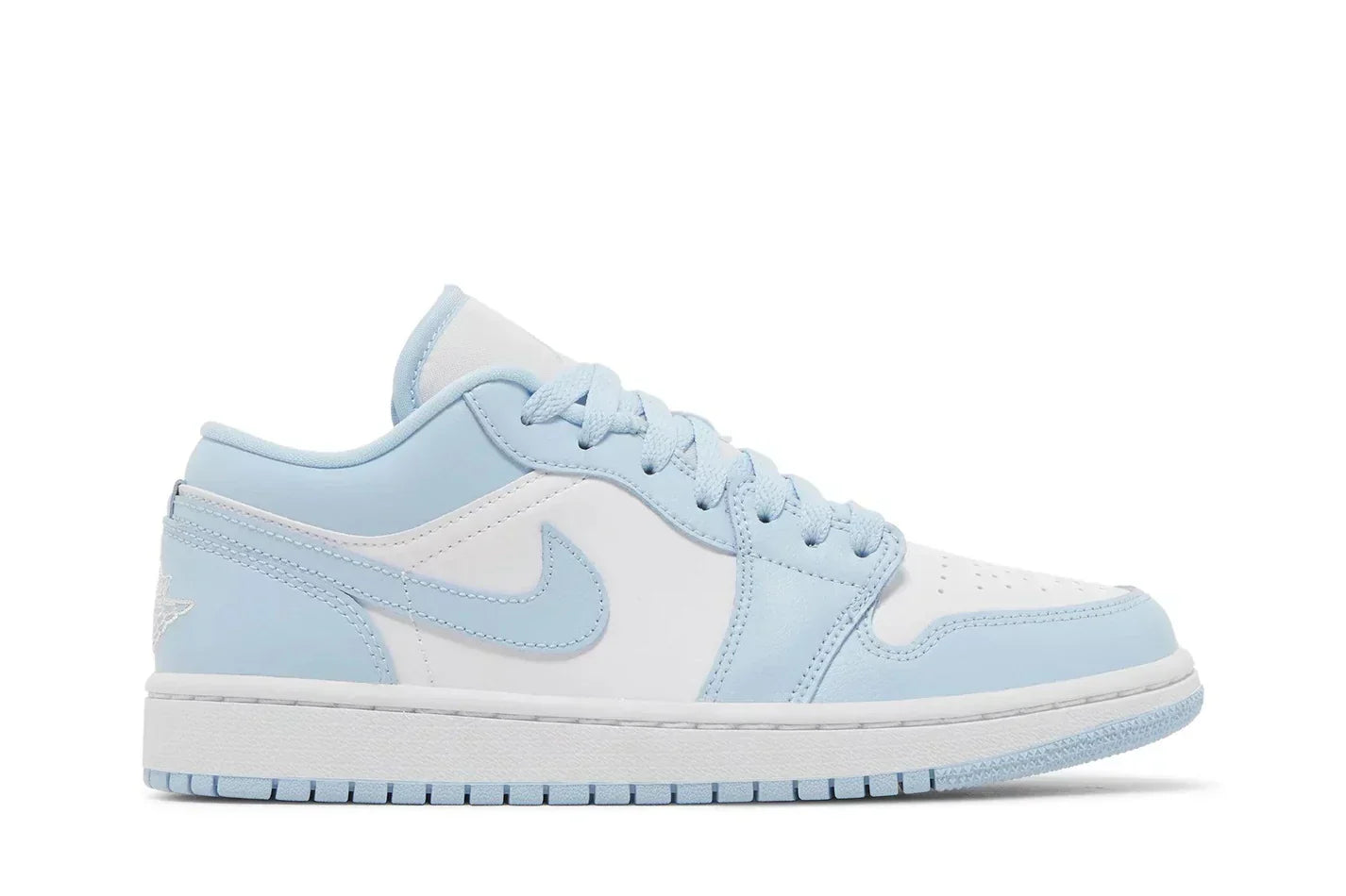 Tênis Air Jordan 1 Low Aluminium Azul vista superior