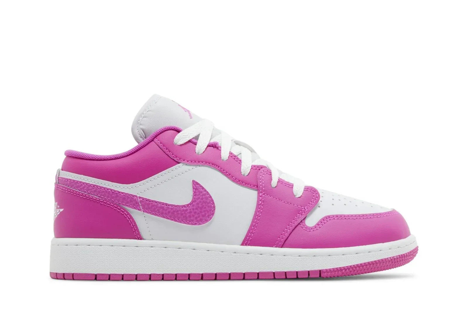 Tênis Air Jordan 1 Low Fire Pink Rosa vista superior