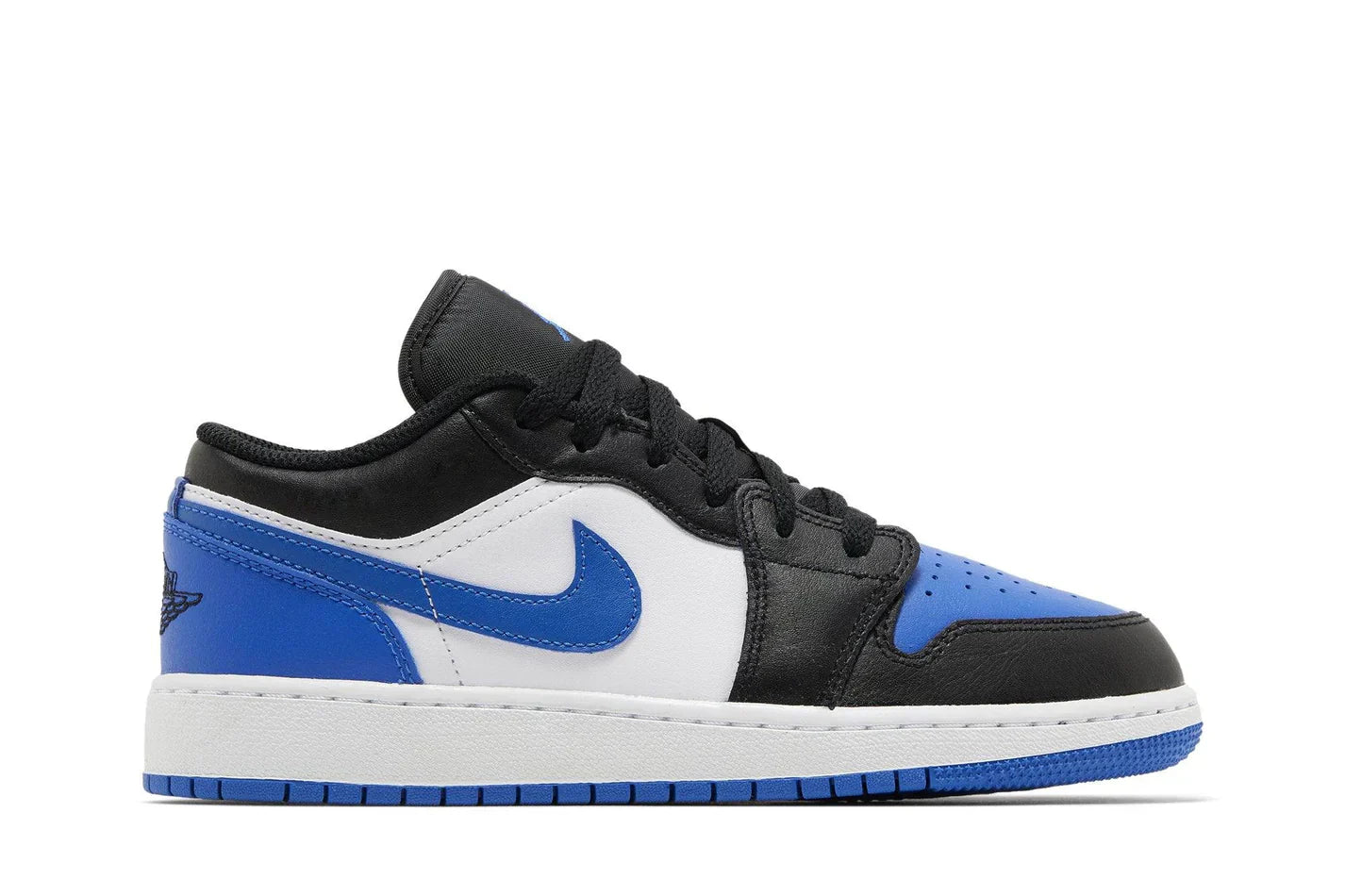 Tênis Air Jordan 1 Low Alternate Royal Toe Azul vista superior