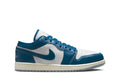 Tênis Air Jordan 1 Low Industrial Blue Azul vista superior