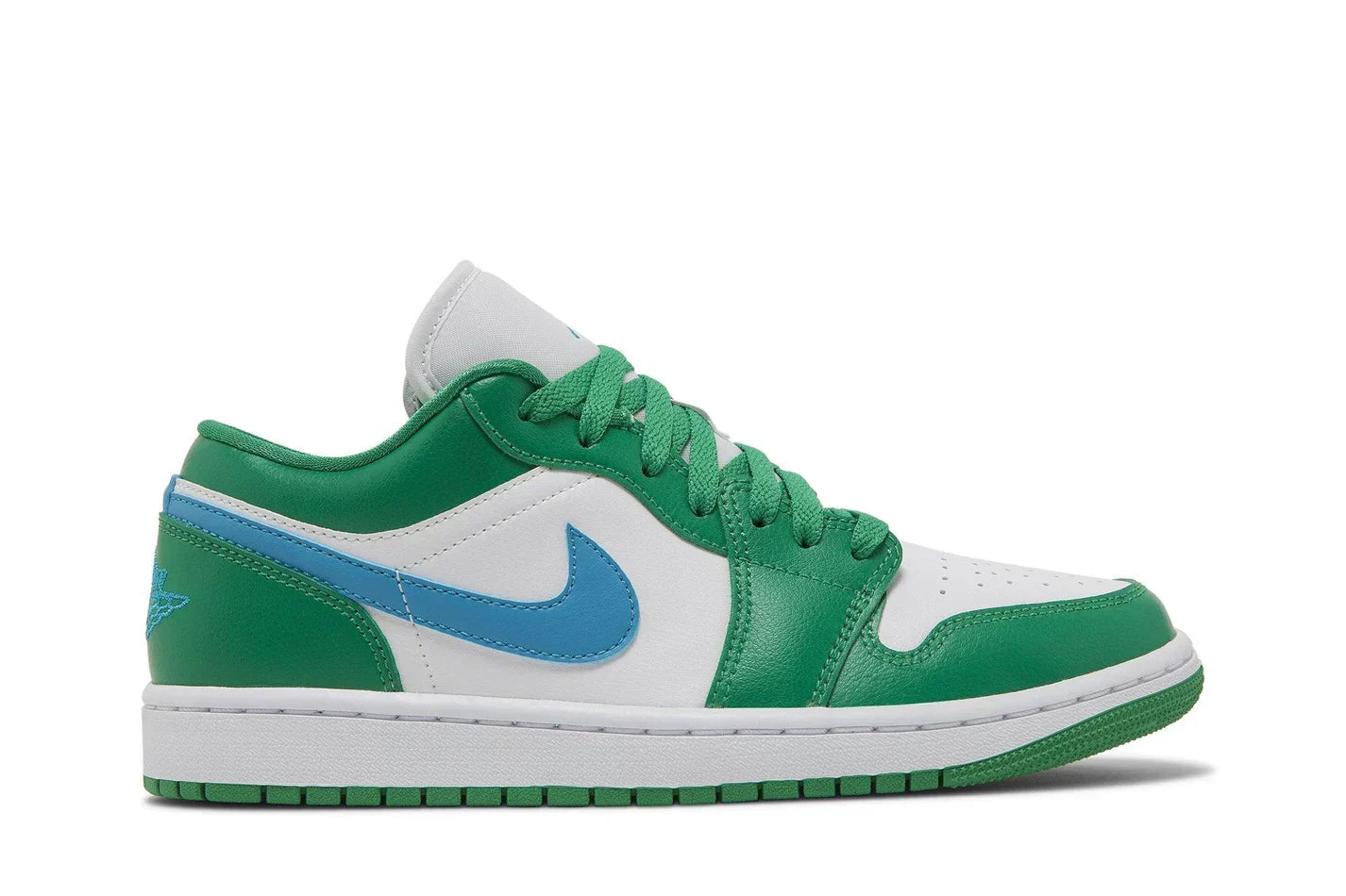 Tênis Air Jordan 1 Low Lucky Green Verde vista superior