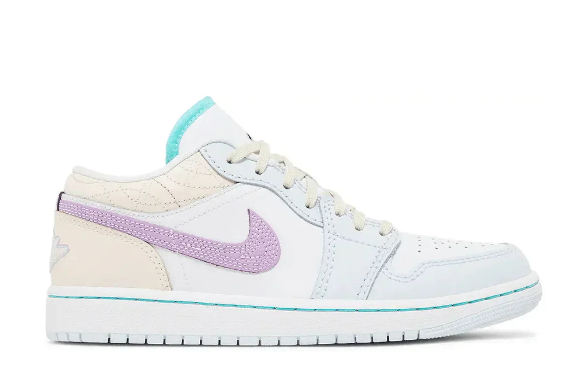 Tênis Air Jordan 1 Low Multicolor Sashiko Colorido vista superior