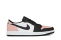 Tênis Air Jordan 1 Low OG Bleached Coral Rosa vista lateral