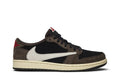 Tênis Air Jordan 1 Low Og Sp x Travis Scott Mocha detalhe lateral