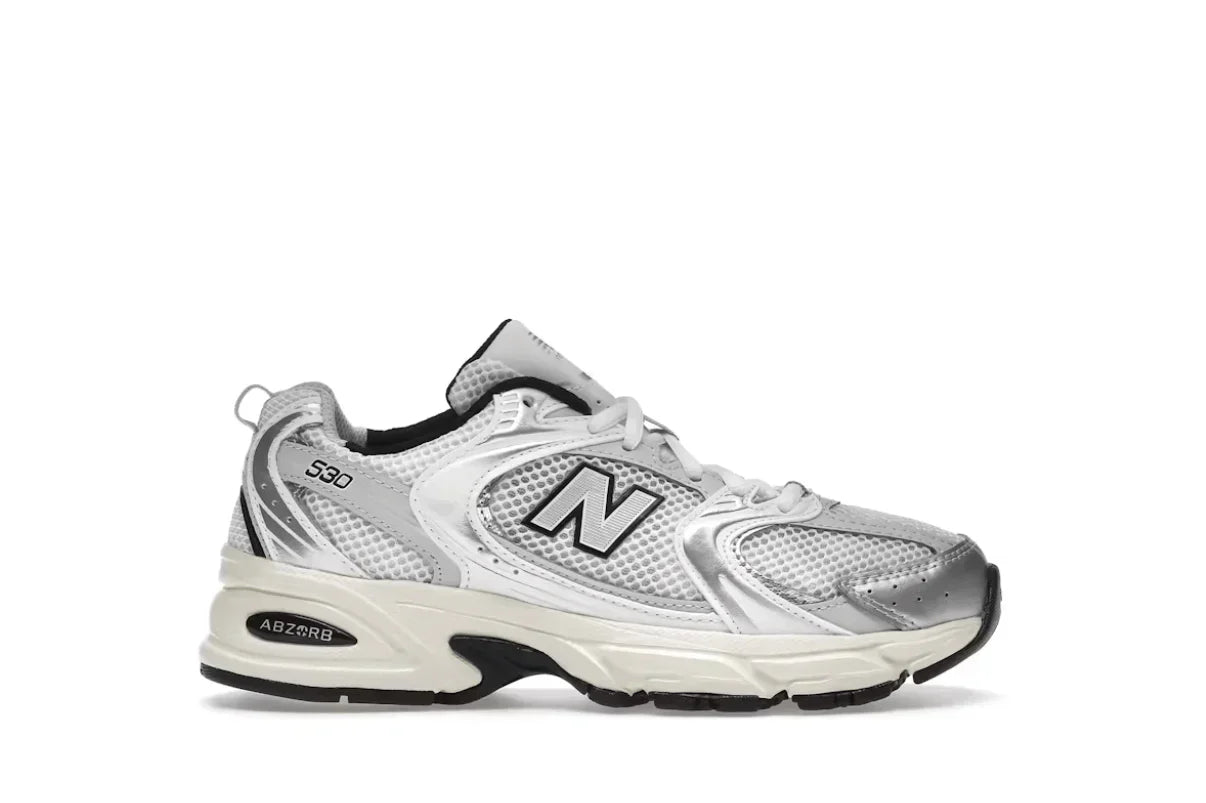 Tênis New Balance 530 Silver Cream Prateado vista superior