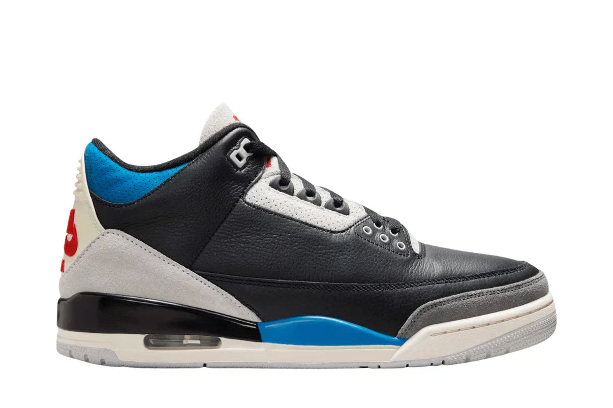 Tênis Air Jordan 3 OG Rare Air Preto vista superior