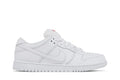 Tênis Nike Sb Dunk Low Pro Triple White Branco detalhe do solado