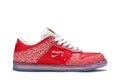 Tênis Nike Sb Dunk Low x Stingwater Magic Mushroom Vermelho vista lateral