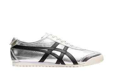 Tênis Onitsuka Tiger Mexico 66 Pure Silver Black Cinza vista lateral