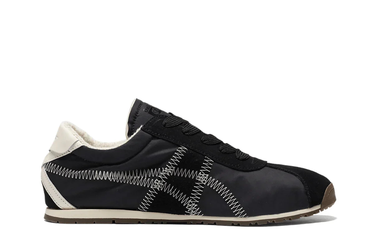 Tênis Onitsuka Tiger Tiger Corsair A55 Black Cream Preto vista lateral