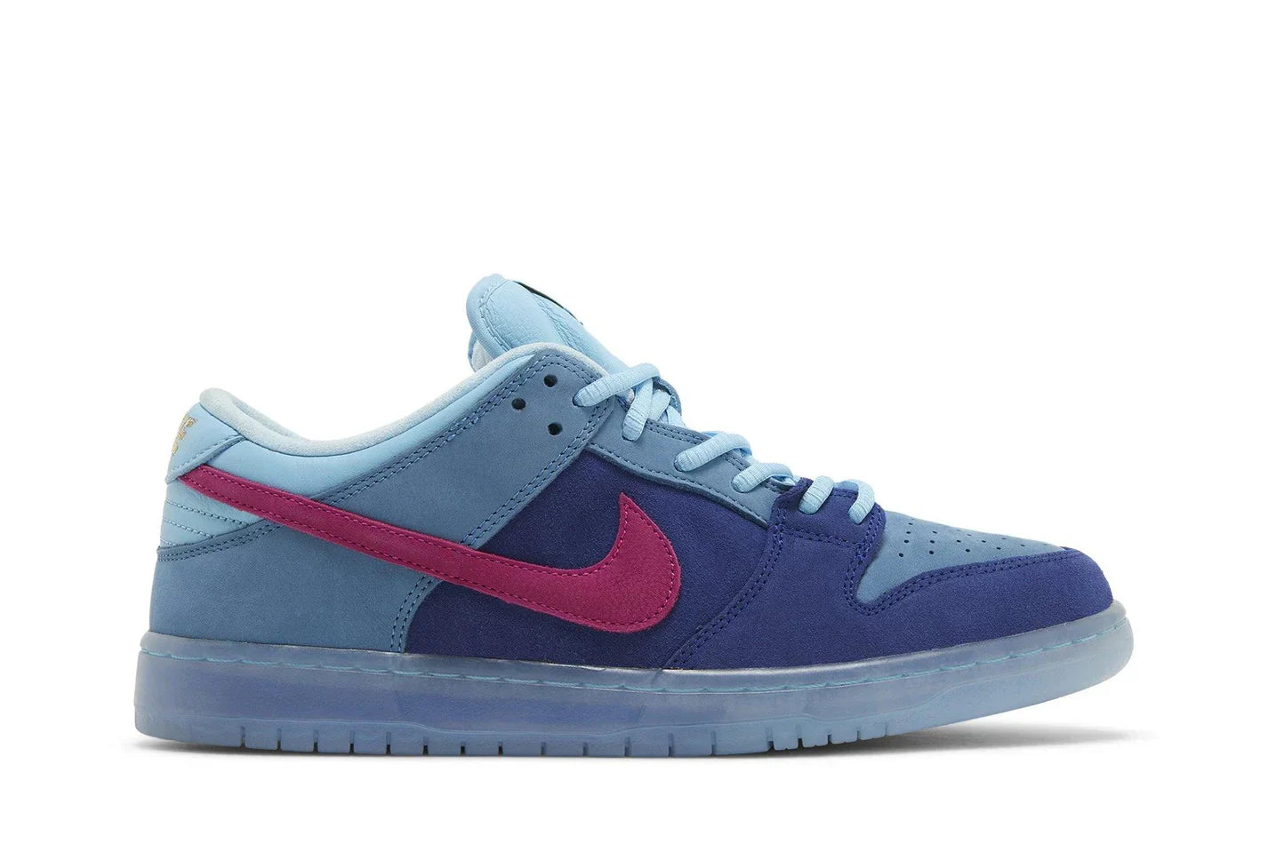 Tênis Run The Jewels x Dunk Low SB 4/20 Azul vista lateral