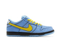 Tênis The Powerpuff Girls x Nike SB Dunk Low Bubbles Azul vista superior