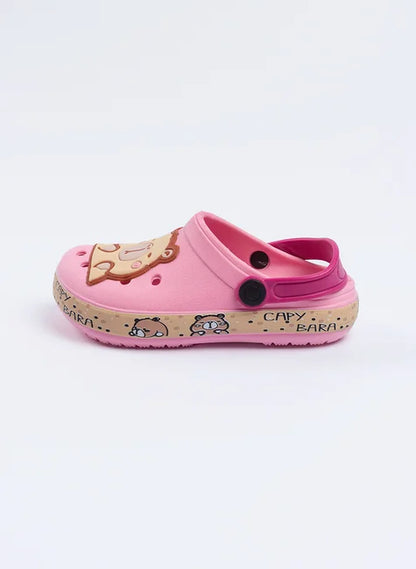 Babuche Infantil Menina Rosa com Tira Pink Capivara