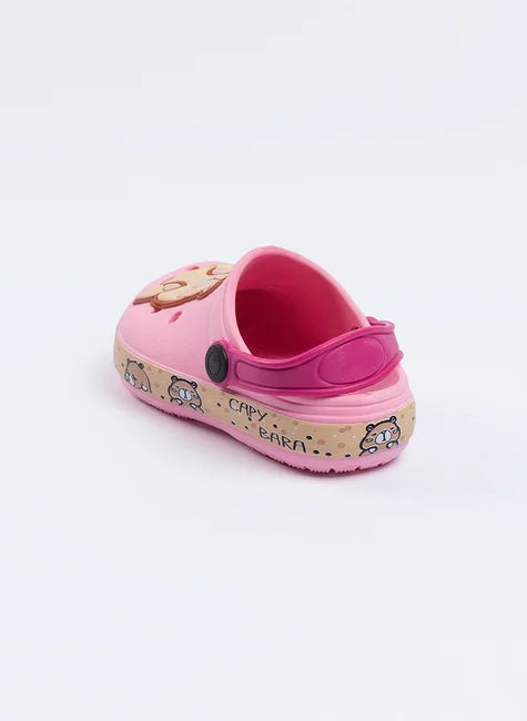 Babuche Infantil Menina Rosa com Tira Pink Capivara