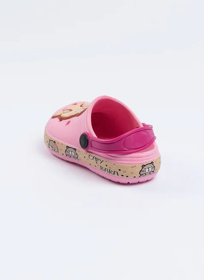 Babuche Infantil Menina Rosa com Tira Pink Capivara