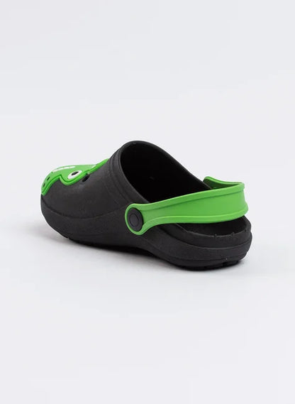 Babuche Infantil Menino Preto Jacaré