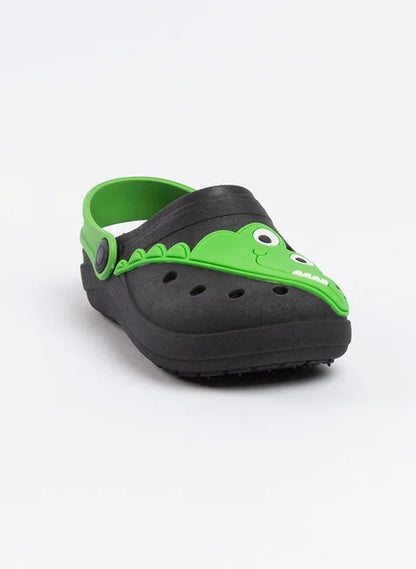 Babuche Infantil Menino Preto Jacaré